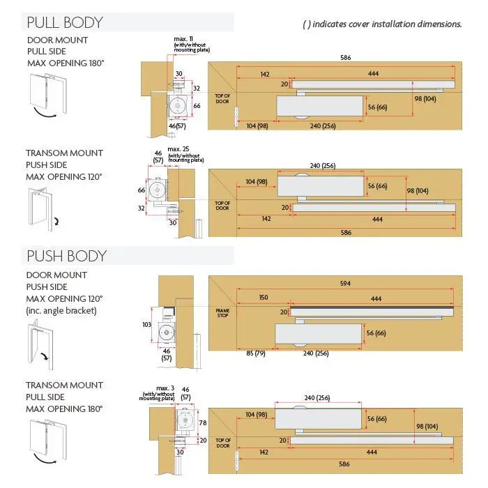 SABRE 514 CAM ACTION PUSH SIDE SLIDE ARM