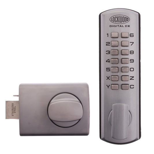 Lockwood - 002DX mechanical digital pad with knob and deadlatch