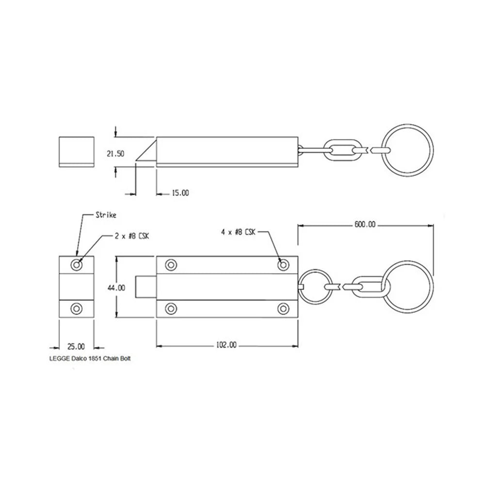LEGGE CHAIN BOLT FIRERATED