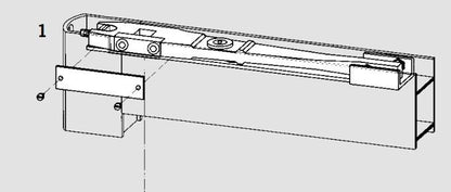 DORMAKABA RTS 85 TRANSOM CLOSER ARM ASSEMBLY