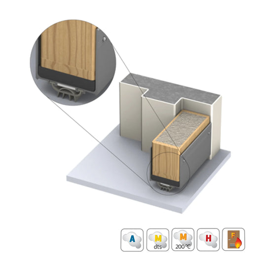 Kilargo Fire Door Upgrade Seal FDBU60-45