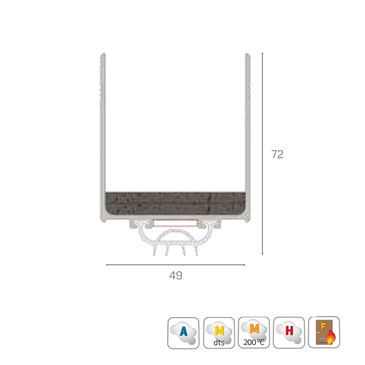 Kilargo Fire Door Upgrade Seal FDBU60-45