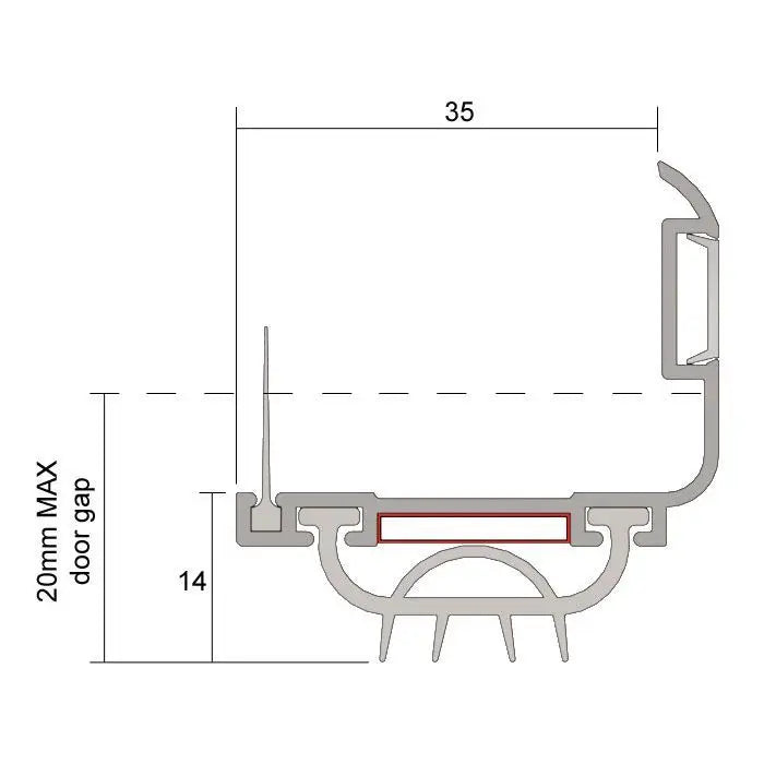 Kilargo  Fire Door Upgrade Seal FDBU20