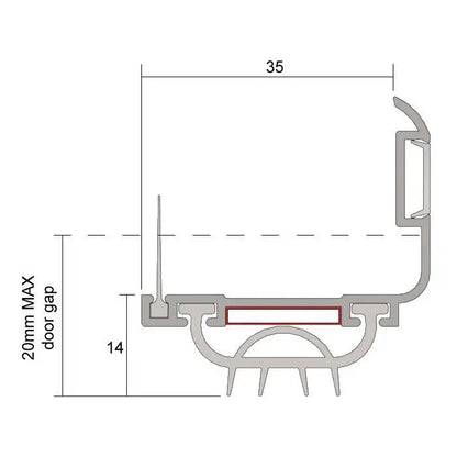 Kilargo  Fire Door Upgrade Seal FDBU20
