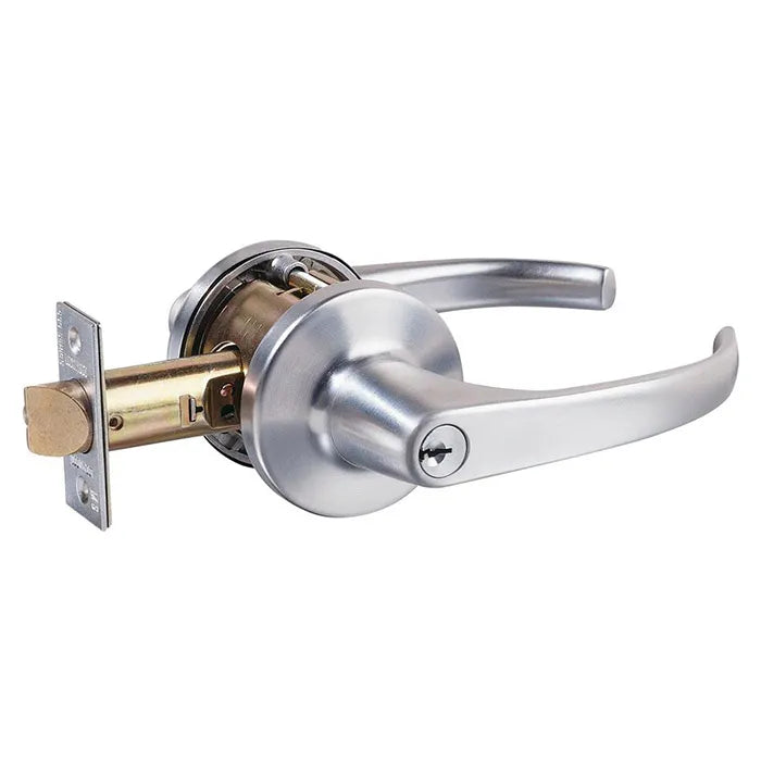 LOCKWOOD 938 LEVER STOREROOM LOCKSET - SATIN CHROME